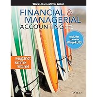 Financial and Managerial Accounting, WileyPLUS NextGen Card with Loose-Leaf Set Multi-Semester