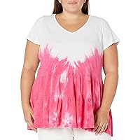 Avenue Women's Plus Size Top Summer Tiered