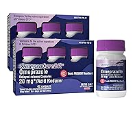 OmepraCare DR 84 Count Capsules Omeprazole 20mg Helps with Frequent Heartburn Relief, (14 Capsules/Bottle) Two 3-Pack Cartons for Six 14-Day Courses, Delayed-Release Mini Capsules