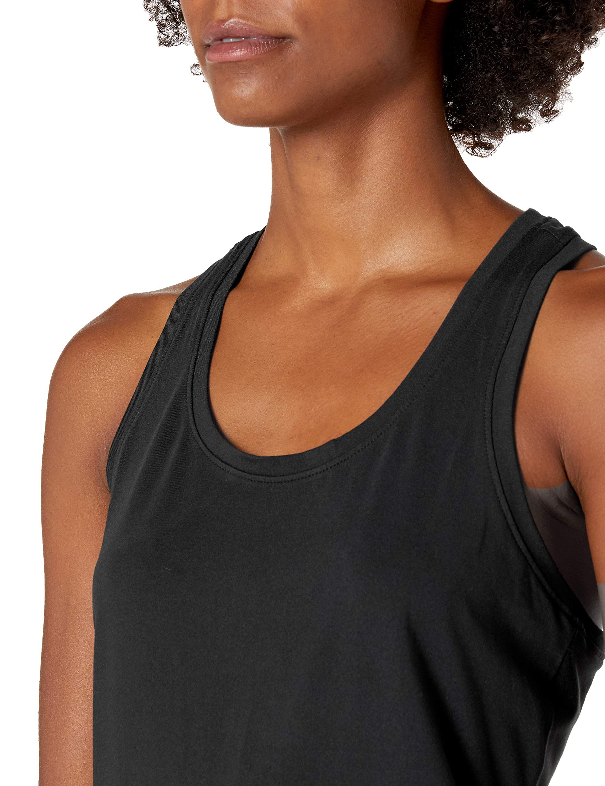 Amazon Essentials Women's Tech Stretch Racerback Tank Top (Available in Plus Size), Pack of 2, Black/Grey Camo, X-Large