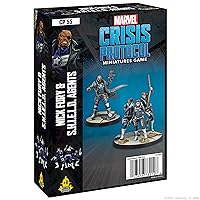 Marvel Crisis Protocol Nick Fury & S.H.I.E.L.D. Agents Character Pack Miniatures Battle Game Strategy Game for Adults Ages 14+ 2 Players Avg. Playtime 90 Minutes, Various,CP55EN