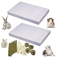 kathson Bunny Grinding Claw Pad Rabbit Scratch Foot Pad Small Animals Lava Grinding Teeth Stone Hamster Chew Treats Toys for Guinea Pig Rat Gerbil Chinchilla Hedgehog