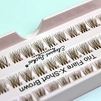 Trio Flare - X-SHORT Brown Individual Lashes (Double Pack - 2 Trays)
