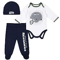 Gerber Unisex Baby NFL Team Footed Pant and Bodysuit Gift Set