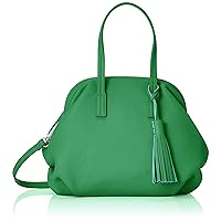 Lava Gagerie B02-50-01 Women's Shoulder Bag, Frame Soft Leather Bag, Size S, Green