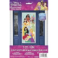 Multicolor Disney Princess Party Door Plastic Poster (27