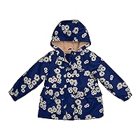 OshKosh B'Gosh Baby Girls' Hooded Midweight Jacket Coat with Flounce Detail