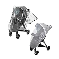 Nuby Eco Baby Stroller Weather Shield and Bug Netting Set - Stroller Rain Cover and Mosquito Net for Babies and Toddlers - Fits Most Strollers and Carriers