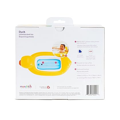 Munchkin® Duck™ Inflatable Baby Bathtub with White Hot® Heat Alert