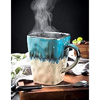 Ceramic Mug, Square Mug, Pottery Mug Handmade, Coffee Mug, Gift for her, Coffee Lover, Housewarming Gift, Handmade Mug, Unique Mug