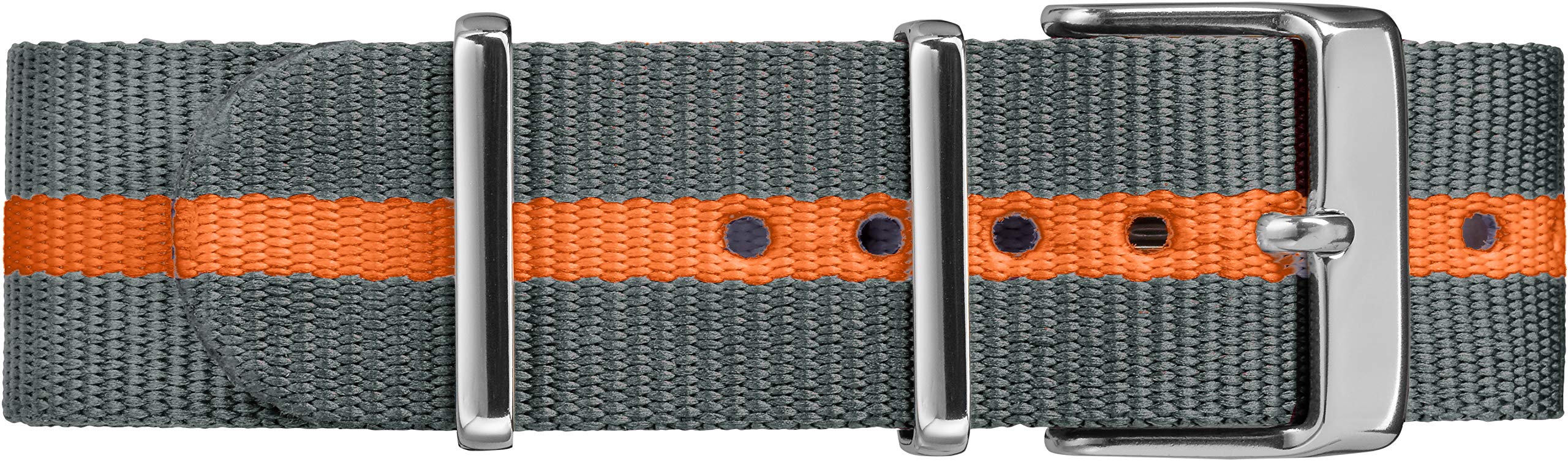 Timex Weekender Slip-Thru Watch - Gray/Orange Stripe