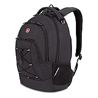 Unisex-Adult (Novelty and Luggage only) 1186 Bungee Backpack, Grey (Laptop Version), 17.75 inch