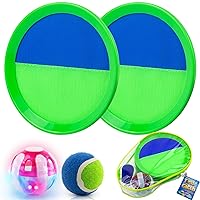 Ayeboovi Kids Beach Toys Toss and Catch Ball Set Upgraded Light UP Ball Outdoor Toys Pool Toys Yard Games for Kids Adults and Family Outdoor Games for 3-10 Years Boys Girls Easter Gifts-Green