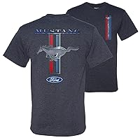Ford Mustang Pony Official Licensed Logo Front and Back Mens T-Shirts