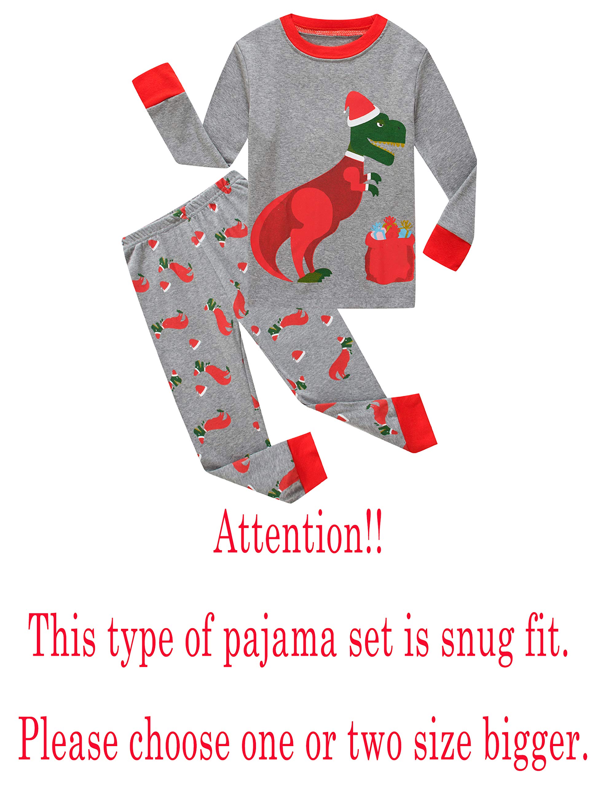 Family Feeling Little Boys Pajamas Sets 100% Cotton Long sleeve Pjs