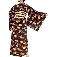 RaanPahMuang Full Kimono Dress Long Japanese Outfit in Woven Thai Fabrics