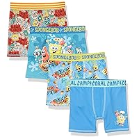 SpongeBob SquarePants Boys' Amazon Exclusive Underwear Multipacks with Patrick, Squidward and More in Sizes 4, 6, 8, 10 & 12