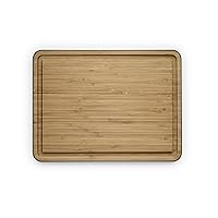 EVA SOLO | Green tool bamboo cutting board with juice groove | Anti-slip with silicone pads and deep juice groove | Cutting boards