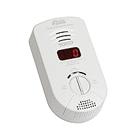 Kidde Carbon Monoxide Detector, Plug In Wall with 10-Year Battery Backup, Digital LED Display, Voice Alerts, Test-Hush Button