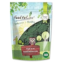 Food to Live Chlorella Powder, 8 Ounces - Kosher, Raw Green Algae, Vegan Superfood, Bulk, Pure Vegan Green Protein, Rich in Vitamins and Minerals, Great for Drinks, Teas and Smoothies