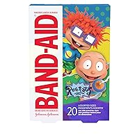 Band-Aid Brand Adhesive Bandages Featuring Nickelodeon Rugrats, Assorted Sizes, 20 Count