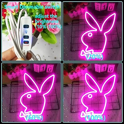 Mua Playboy Neon Sign Rabbit Bunny Neon Sign Dimmable Acrylic LED ...