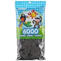 Perler Beads Fuse Beads for Crafts, Black, Small, 6000pcs