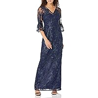 Adrianna Papell Women's Sequin Embroidery Gown