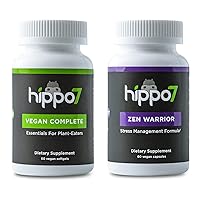 – Multi & Zen Bundle - 2 Pack of Vegan Complete Multivitamin & Zen Warrior Stress Management Supplements - Vegan, Non-GMO & Gluten-Free. (120 Count)