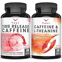 VALI Caffeine & L-Theanine Time Release Caffeine Bundle - Smart Smooth Focused Energy Cognitive Nootropic Supplement and Smart Slow Release Caffeine for Extended Energy, Focus & Alertness