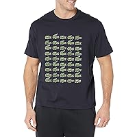 Lacoste Men's Short Sleeve Crew Neck Allover Croc Graphic T-Shirt