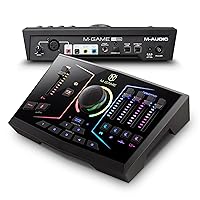 RGB Dual USB Audio Interface Mixer for Streaming and Gaming with XLR Microphone in, Optical in, Voice FX, Sampler, RGB Lights and Software
