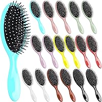 18 Pcs Wet Detangler Hair Brush Travel Detangling Brush Dry Hair Brush Set Detangling Hairbrush with Soft Bristles Glide Through Tangles with Ease Graduation Nurse Gift Bulk for Friends or Classmates