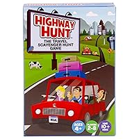 Highway Hunt Card Game - Travel Scavenger Hunt Game - for Family Vacations, Car Rides, & Road Trips - 2.75”x 4” Card Size - 54 Count - 2-8 Players, Ages 4+