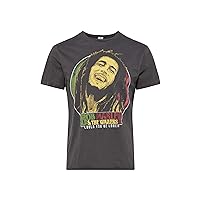 Amplified Mens Will You Be Loved Bob Marley T-Shirt (XL) (Charcoal)