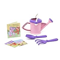 Green Toys Sesame Street Abby Watering Can Outdoor Activity Set - 16 Piece Pretend Play, Motor Skills, Kids Outdoor Toy Set. No BPA, phthalates, PVC. Dishwasher Safe, Recycled Plastic, Made in USA.