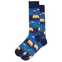 Hot Sox Men's Fun Pop Culture & Celebration Crew Socks-1 Pair Pack-Cool & Funny Gifts