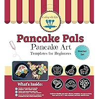 Pancake Pals Set of 6 Pancake Art Templates + Bonus Interactive Cookbook w/QR Codes scan Access Free Virtual Follow-Along Cooking Classes