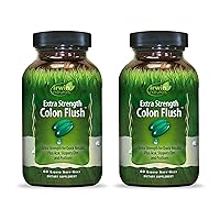 Irwin Naturals Extra Strength Colon Flush, with Acai, Slippery Elm, and Psyllium | 60 Liquid Soft-Gels