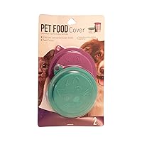 Set ofGood Living Set of 2 Pet Food Covers Meaure Inner Ring 3 Inch, Outer Ring 3.5 Inches