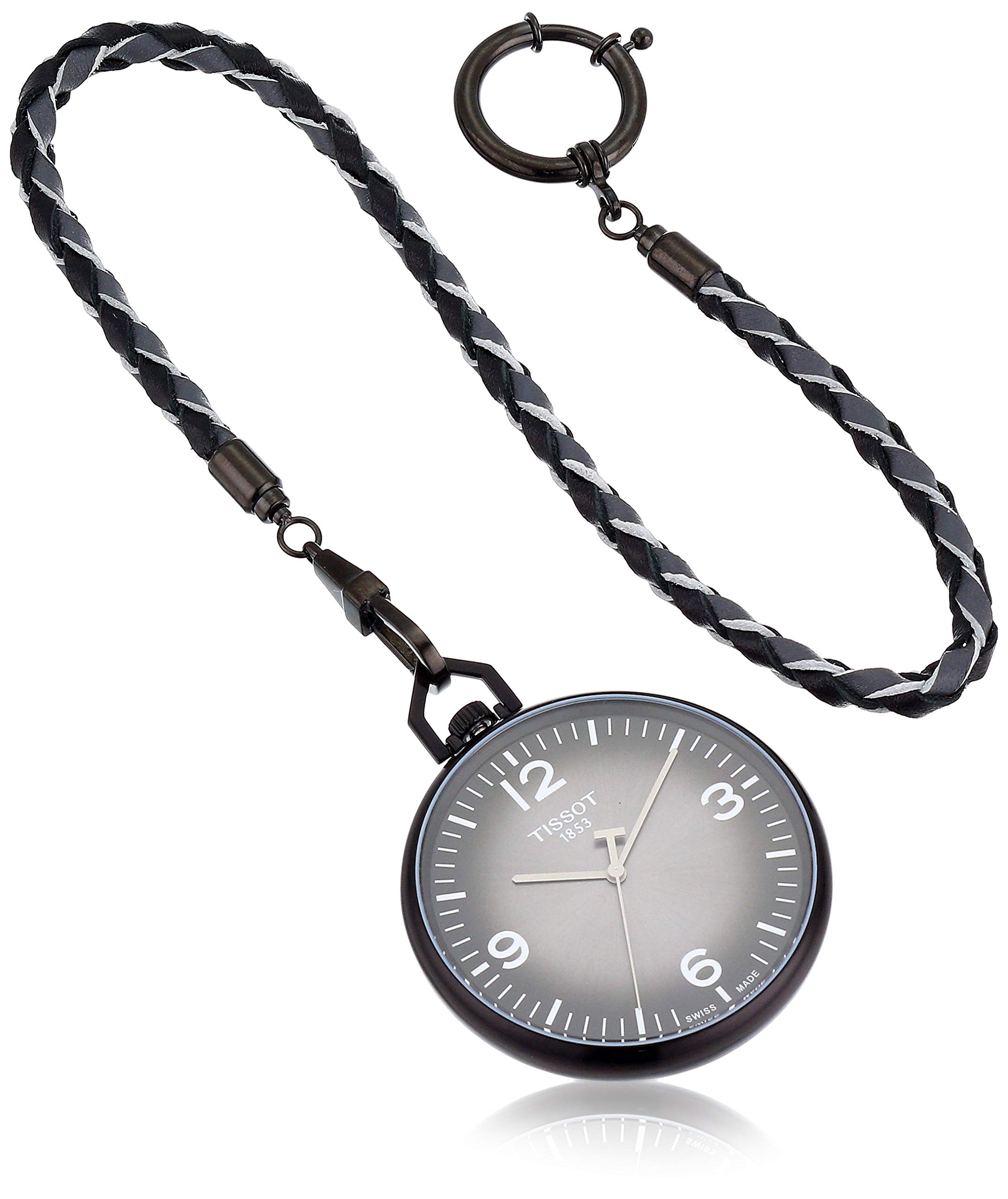 Tissot unisex-adult Lepine Alluminum Pocket Watch Black T8634099906700