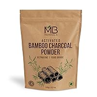 MB Herbals Activated Charcoal Powder 100 Gram / 3.5 oz | Food Grade Bamboo Charcoal Powder | Deep Cleanses & Detoxifies Skin & Hair | Ingredient for ToothPowder