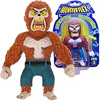 Monster Flex Stretchy Toys For Boys and Girls - 14 Unique Spooky Stretch Monsters, Monster Stretch Guy Toys For Kids Birthday Gift Party Favors Sensory Fidget Stress Toys for Kids, Series 3 (Werewolf)