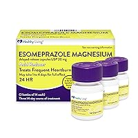 Acid Reducer for Frequent Heartburn Relief, 20 mg Esomeprazole Magnesium, 42 Capsules