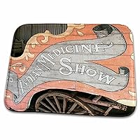 3dRose Tucumcari, New Mexico, USA. Old Medicine Show Wagon - Bathroom Bath Rug Mats (rug-251246-1)
