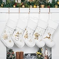 GEX Christmas Stockings 5 Pack for Family 20