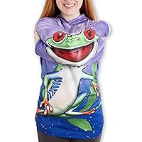 MouthMan® Unisex-Adult Tree Frog Hoodie Shirt