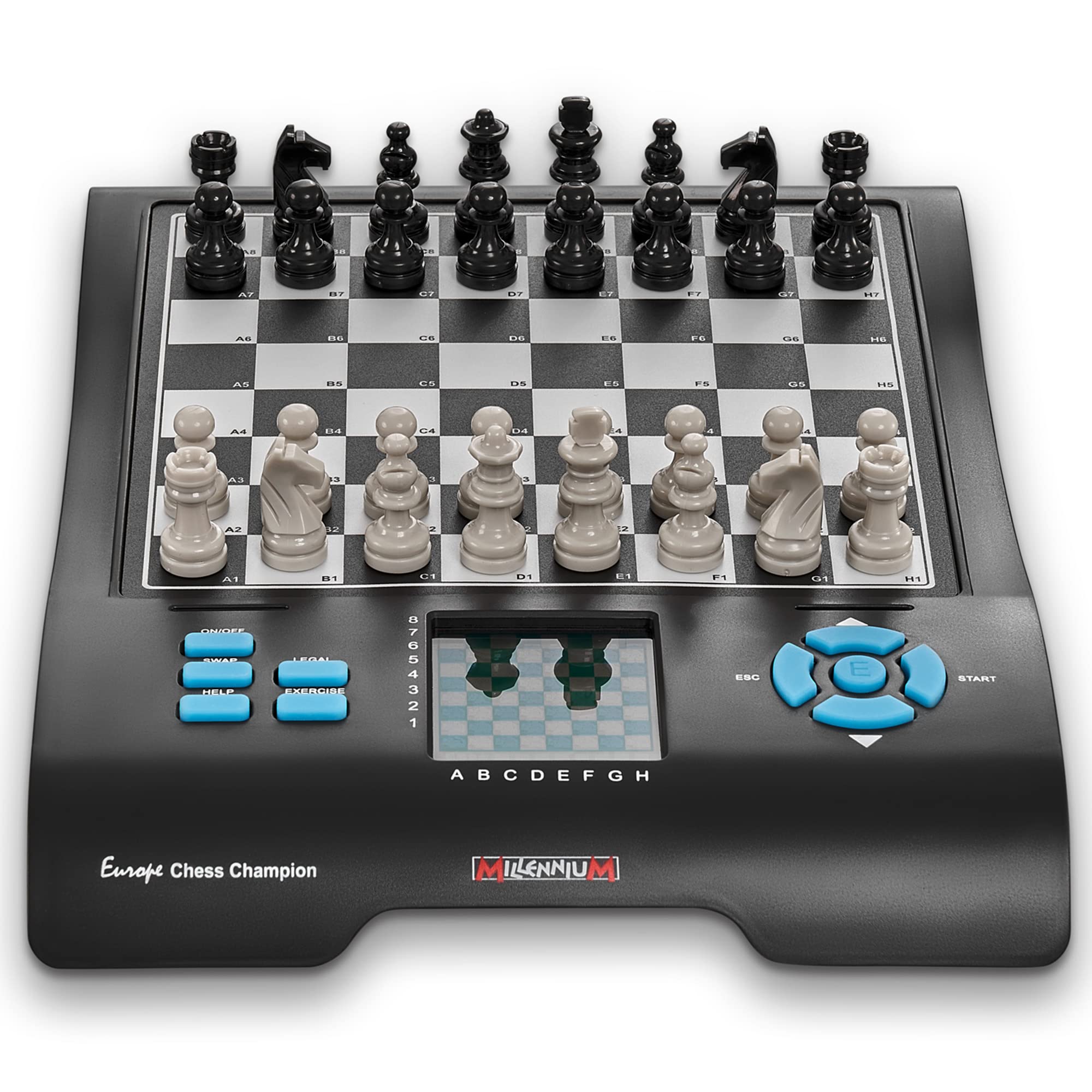 Millennium Chess Champion Electronic Chess Board - for Beginners & Improving Players - Great Partner for Play and Practice- LED Display – Built-in Chess Engines - Interactive - MIL800