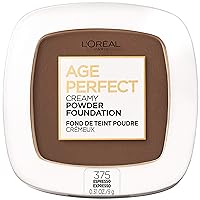 L'Oreal Paris Age Perfect Creamy Powder Foundation Compact, 375 Espresso, 0.31 Ounce