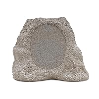 Victrola Rock Speaker Connect, Stone, Wireless Outdoor Speaker with Bluetooth 5.3, 22-Hour Battery Life, with Solar Charging, Link Up to 20 Rock Speakers, IP54 Water & Dust Resistant Speaker